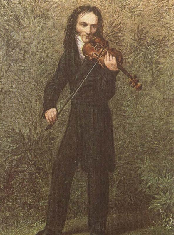 georges bizet the legendary violinist niccolo paganini in spired composers and performers Norge oil painting art